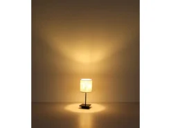 Globo Tischlampe Gabriele 1-flammig Schwarz matt 150 x 350 mm