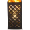 Globo Kommode^Tischleuchte Clarke Schwarz-Gold 1-flammig 25 x 11 x 11 cm