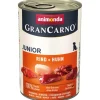 Gran Carno Hundebedarf^Hunde-Nassfutter Original Junior Rind und Huhn 400 g