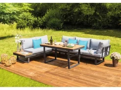 Greemotion Lounge-Gruppe San José 3-teilig Braun