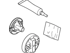 Grohe Tapezierzubehör^QuickGlue Set S1 für Wandhalter