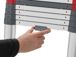 Hailo Leitern^Alu-Teleskopleiter T100 FlexLine 265 cm x 46 cm x 100 cm Aluminium