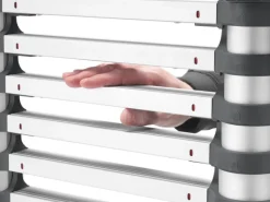 Hailo Leitern^Sicherheits-Teleskopleiter FlexLine 380 Aluminium 13-stufig bis 150 kg