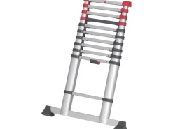 Hailo Leitern^Sicherheits-Teleskopleiter FlexLine 320 Aluminium 11-stufig bis 150 kg