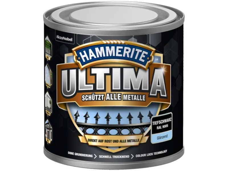 Hammerite Ultima Premium Metall-Schutzlack glänzend 250 ml