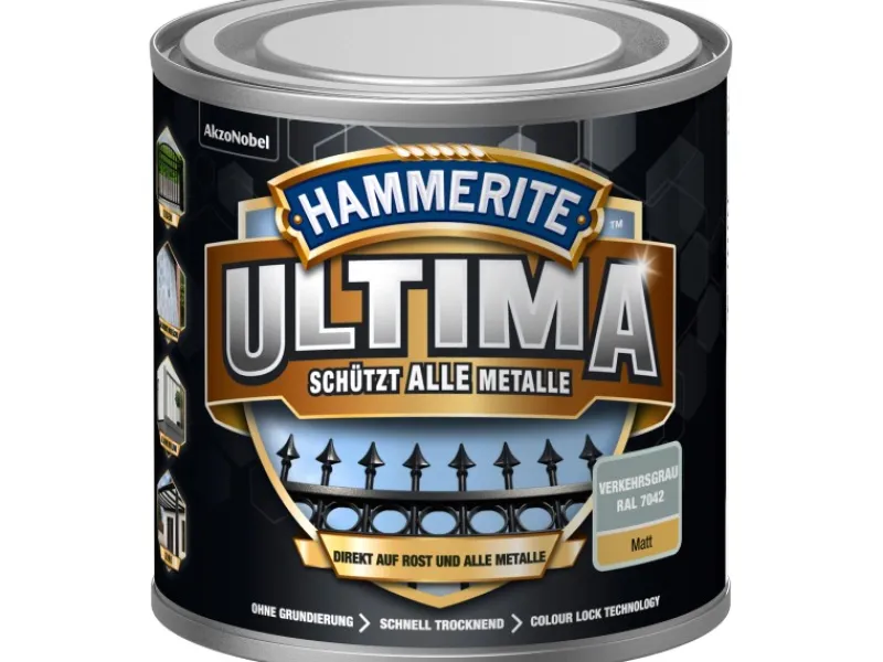 Hammerite Ultima Premium Metall-Schutzlack matt 250 ml