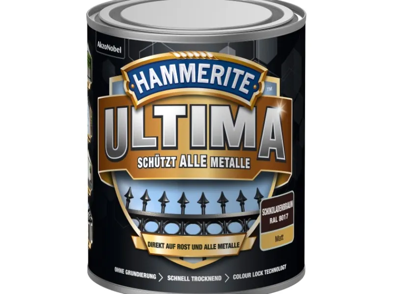 Hammerite Speziallacke^Ultima Premium Metall-Schutzlack matt 750 ml