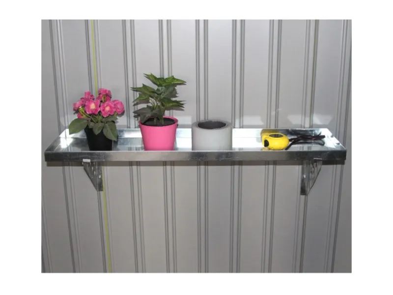 HATTORO Metall Regal Aufbewahrung Wandbefestigung Gartenhaus Gerätehaus