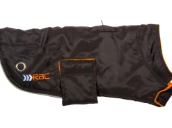 Heim Hundebedarf^RAC Regenmantel mit Vlies Gr. M Rückenlänge 41 cm Schwarz