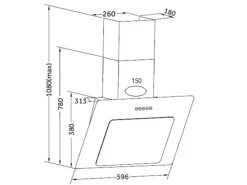 Held Möbel Schweberegale^Küchenzeile Mailand 330 cm -Weiß Matt mit E-Geräten