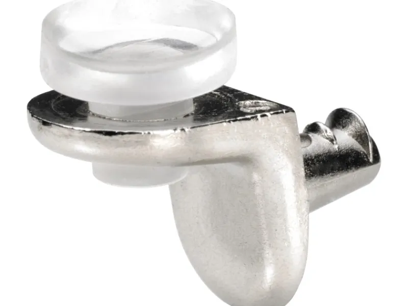 Hettich Glas-Bodenträger Sekura 8 Ø 5 mm Zinkdruckguss Vernickelt 8 Stück