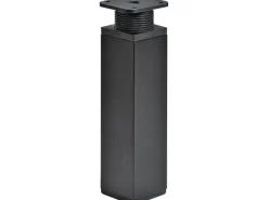 Hettich Kommode^Möbelfuß 150 - 165 mm x 40 mm x 40 mm Stahl Schwarz