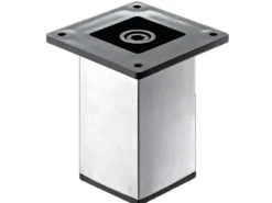 Hettich Vitrinen^Möbelfuß 50 x 50 x 100 mm -Optik