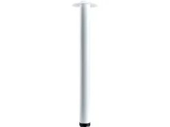 Hettich Regal Weiß|Sofas^Tischbein Ø 60 mm x 700 mm inkl. Montageplatte