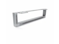 HEVVA Möbelbein GRAZ 10 cm Hoch 40 cm Tief 1 Stück Rohstahl-Klarlack