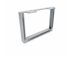 Klarlacke^HEVVA Möbelbein GRAZ 20 cm Hoch 30 cm Tief 1 Stück Rohstahl-Klarlack