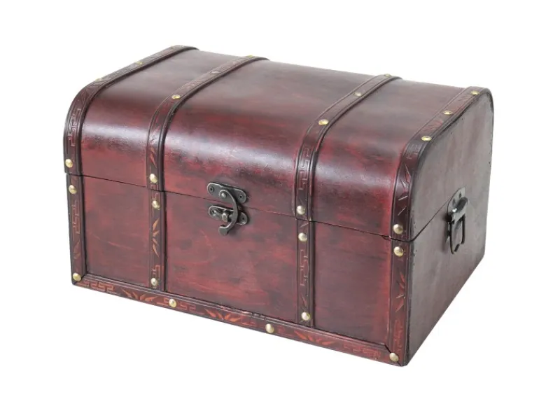 Aufbewahrung^HMF 6406-135 Schatztruhe Holz 35 x 25 x 20 cm Portugal