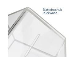 HMF 46911 Spendenbox Aktionsbox Spendenhaus Acryl 138 x 125 x 90 cm