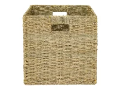 Aufbewahrung^HMF Aufbewahrungskorb Korb Geflochten Seegras Kallax 32 x 34 x 32 cm