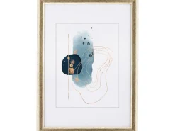 Bilderrahmen^Holz-Bilderrahmen Silber/Gold 21 cm x 29,7 cm