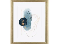 Bilderrahmen^Holz-Bilderrahmen Silber/Gold 40 cm x 50 cm