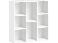 HOMCOM Bücherregale^Bücherregal Standregal mit 8 Ebenen Aufbewahrungsregal