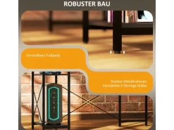 HOMCOM Eckschreibtisch Spanplatte Metall Schwarz 137L x 140B x 139,5H cm