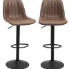 HOMCOM Hocker^2er-Set Barhocker Höhenverstellbar Drehbar