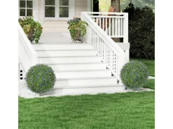 HOMCOM Kunstpflanzen^2er-Set Lavendel Künstliche Pflanzen mit UV Schutz