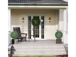 HOMCOM Kunstpflanzen^2er-Set Lavendel Künstliche Pflanzen mit UV Schutz