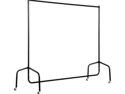 HOMCOM Garderoben^Kleiderständer Wäscheständer Rollgarderobe 150 x 60 x 170 cm