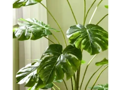 HOMCOM Kunstpflanzen^Künstliche Pflanze Kunststoff Metall Ø20 x 180H cm