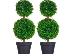 HOMCOM Kunstpflanzen^Künstliche Pflanzen 2er-Set 60 cm