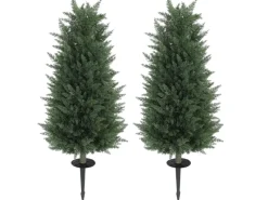 HOMCOM Kunstpflanzen|Ostern^Künstliche Zypresse 2er-Set