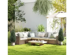 HOMCOM Kunstpflanzen|Ostern^Künstliche Zypresse 2er-Set