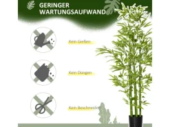 HOMCOM Künstlicher Bambus Kunstmoos 150 cm