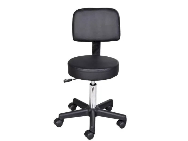 HOMCOM Rollhocker mit 5 Rollen Ø35 x 72-84 cm