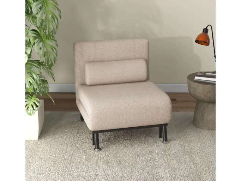 HOMCOM Schlafsessel Stahl Polyester 75L x 70B x 75H cm