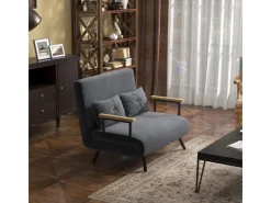 HOMCOM Sofas^Schlafsofa mit Bettfunktion Rückenkissen 102B x 73T x 81H cm