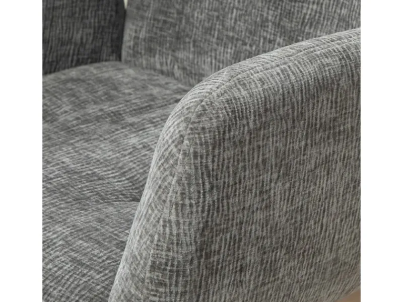 HOMCOM Sessel^Sessel Drehbar Loungesessel mit Armlehne für Wohnzimmer Schlafzimmer Dunkelgrau