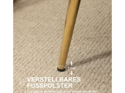 HOMCOM Sofas^2-Sitzer-Sofa Polyester Metall Cremeweiß 130L x 77B x 77H cm