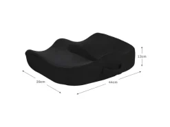 HOMCOM Sitzkissen Orthopädisches Polyester Schwarz 44L x 39B x 13H cm