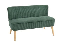 HOMCOM Sofas^Sofa 2 Sitzer Modern Couch für Wohnzimmer 117 x 56 x 77 cm