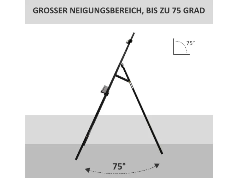 HOMCOM Bastelzubehör^Staffelei Klappbar 90° Einstellbar Halterung