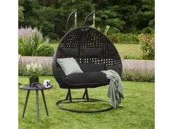 Home Deluxe Kissen^Hängesessel Twin Polyrattan
