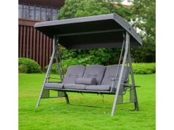 Home Deluxe Kissen^Hollywoodschaukel Descanso Grau