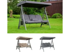 Home Deluxe Kissen^Hollywoodschaukel Descanso Grau