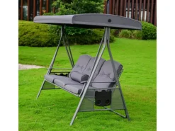 Home Deluxe Kissen^Hollywoodschaukel Descanso Grau