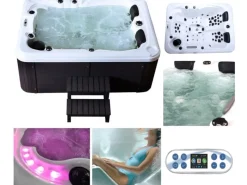 Home Deluxe Insektenschutz^Outdoor Whirlpool Beach Plus für 2 Personen 210 x 155 x 83 cm