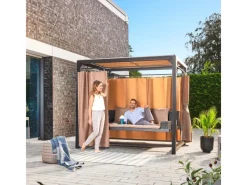 Home Deluxe Pavillon Provence 236 cm x 180 cm x 210 cm mit Gartenliege